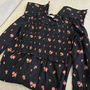 Crewcuts Long Sleeve floral romper